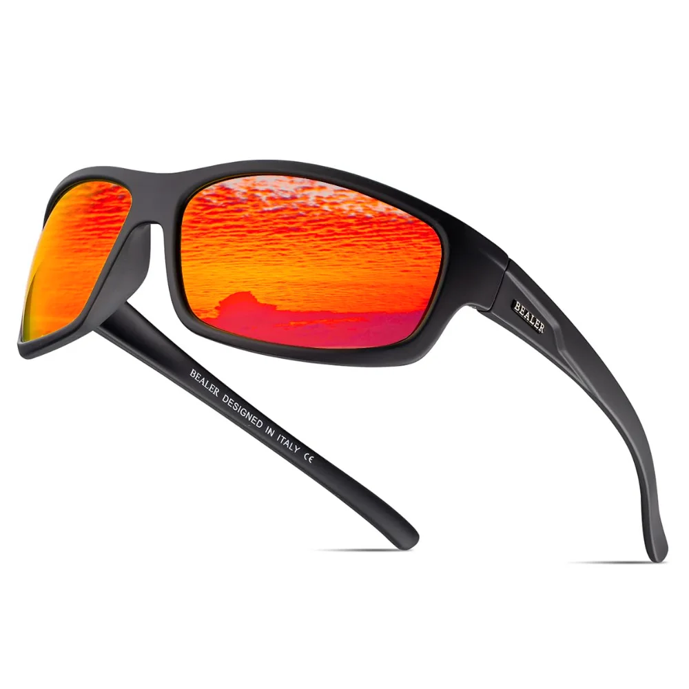 BEALER Sport Wrap BL6608, Matte Black / Orange