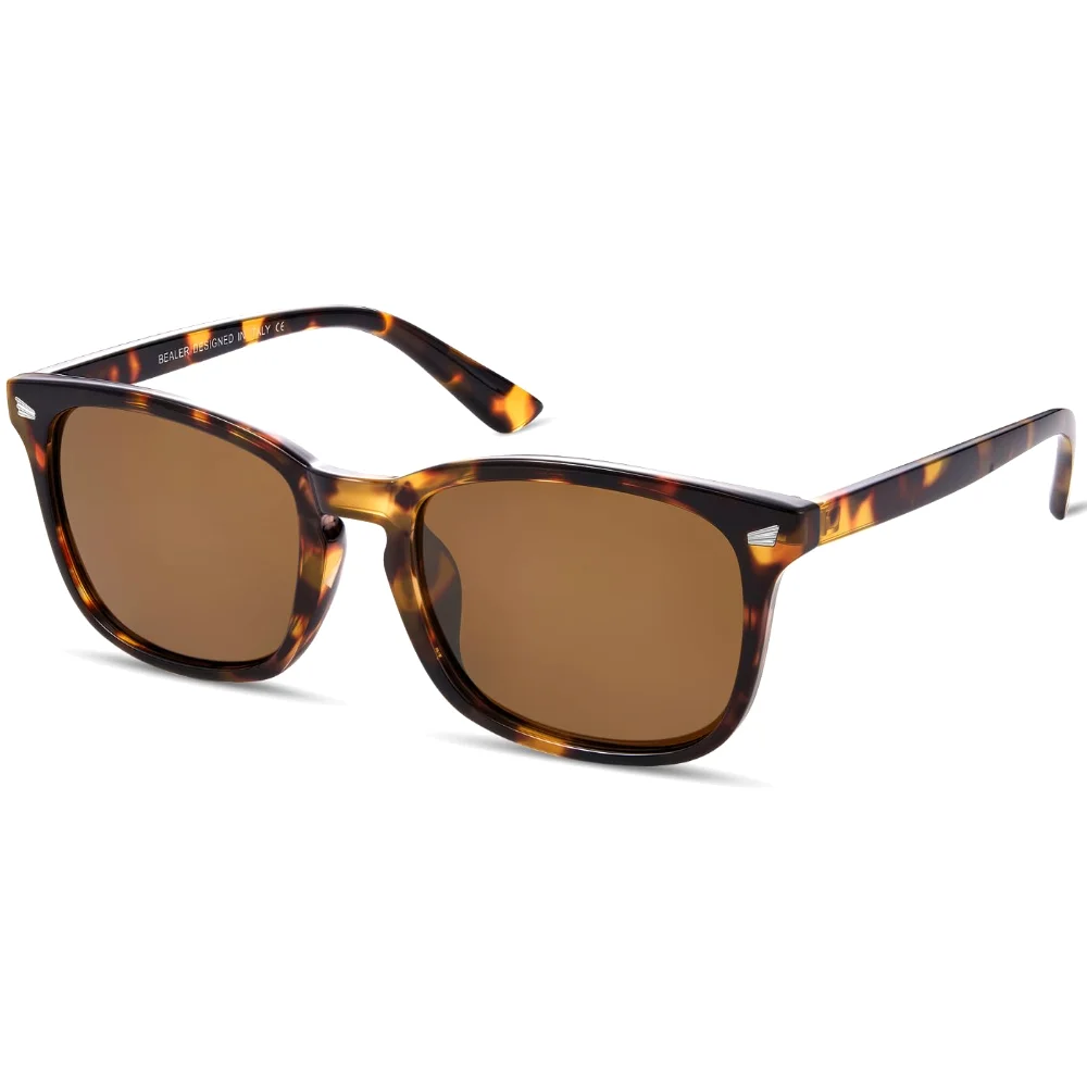 BEALER Retro Rectangle C4, Tortoise / Brown